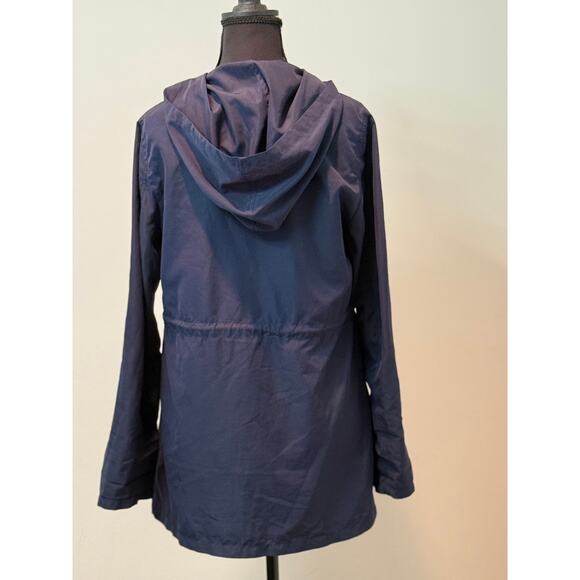 Navy All weather womens jacket w/hood - Picture 2 of 4